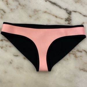 Triangl Swimwear Pink and Black Bikini Bottom